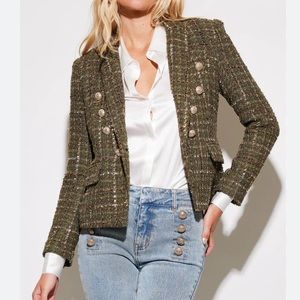 Generation Love Olive Tweed Blazer